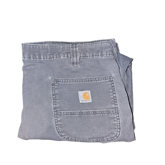 Carhartt Relaxed Fit Work Pants 42x30 Gray Carpenter Pants Men's - Picture 1 of 7